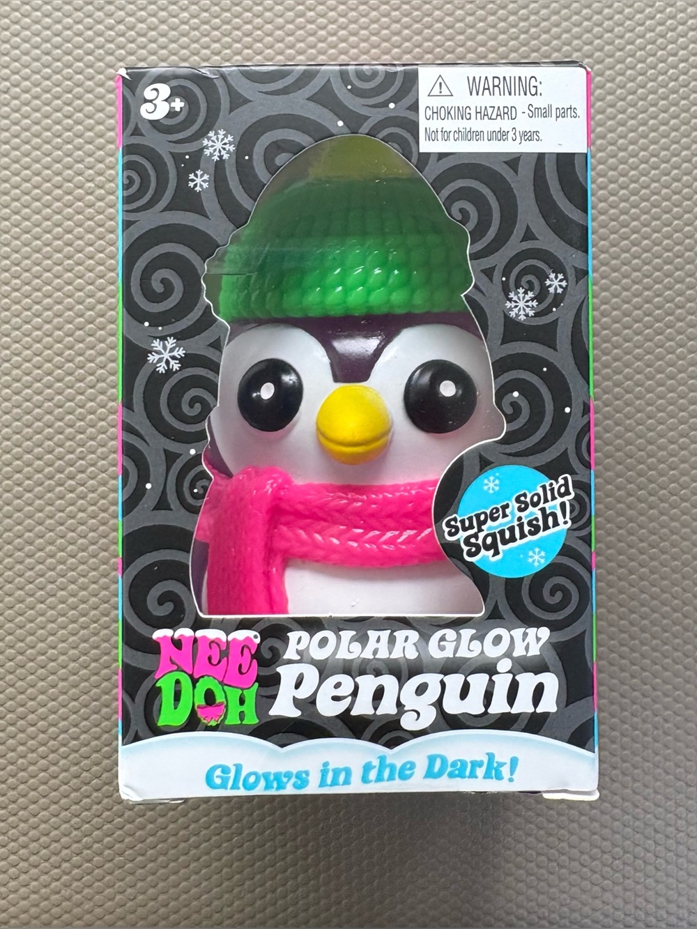 NeeDoh Polar Glow Penguin Purple Green Pink Glow in Dark NEW 2026 🐧❄️